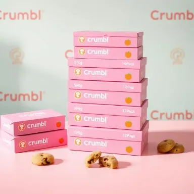 Why Monday Is the Best Day to Visit Crumbl Cookies: The Sweet Secret Every Cookie Lover Should Know 5 A stack of Crumbl Cookies’ pink 4-pack, 6-pack, and 12-pack boxes on a pastel table, surrounded by colorful cookies, with warm lighting and subtle Crumbl branding in the background.