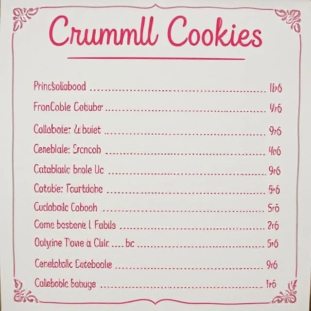 “Crumbl Cookies allergen menu display for Pink Sugar Cookie”