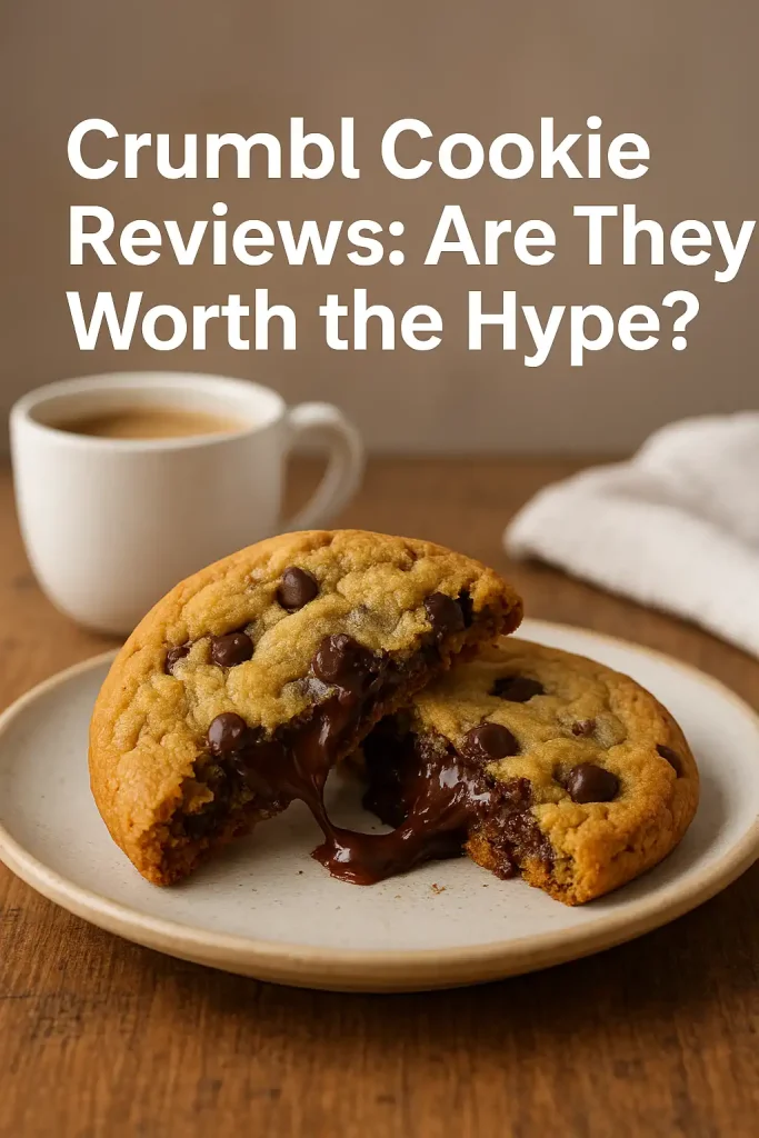 Crumbl Cookie Flavors & Reviews: Your Ultimate Guide for 2025 2 Close-up of a Crumbl cookie split in half, showing gooey chocolate inside.
