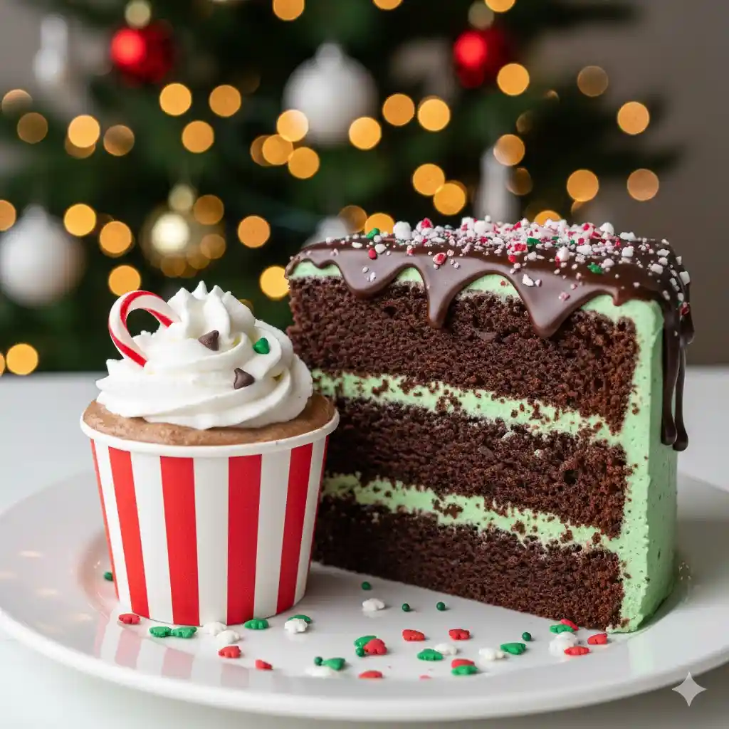 Crumbl Cookie Spoilers December 2025: Ultimate Guide for Holiday Flavors in the USA 3 "New Crumbl Cookie spoilers December 2025 NCDs including Chocolate Peppermint Cake and Hot Chocolate Peppermint Cup for festive USA desserts."