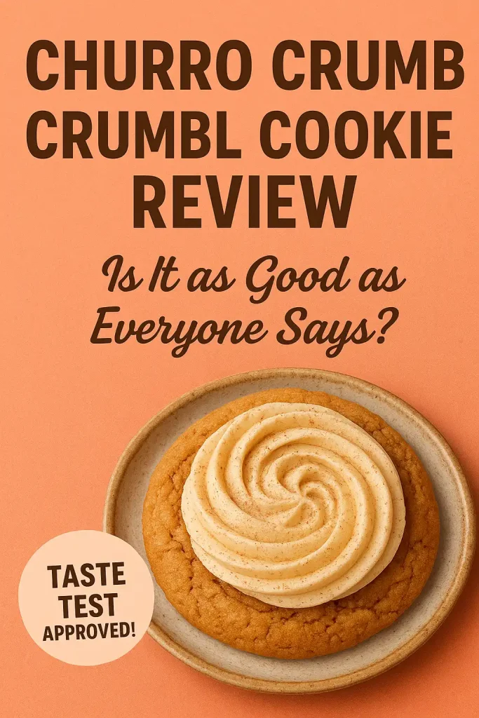 Weekly Crumbl Cookie Review and Taste Test: Fall Favorites That'll Melt Your Heart 2 Flat lay of an open pink Crumbl box showing four different cookies with handwritten rankings next to each.