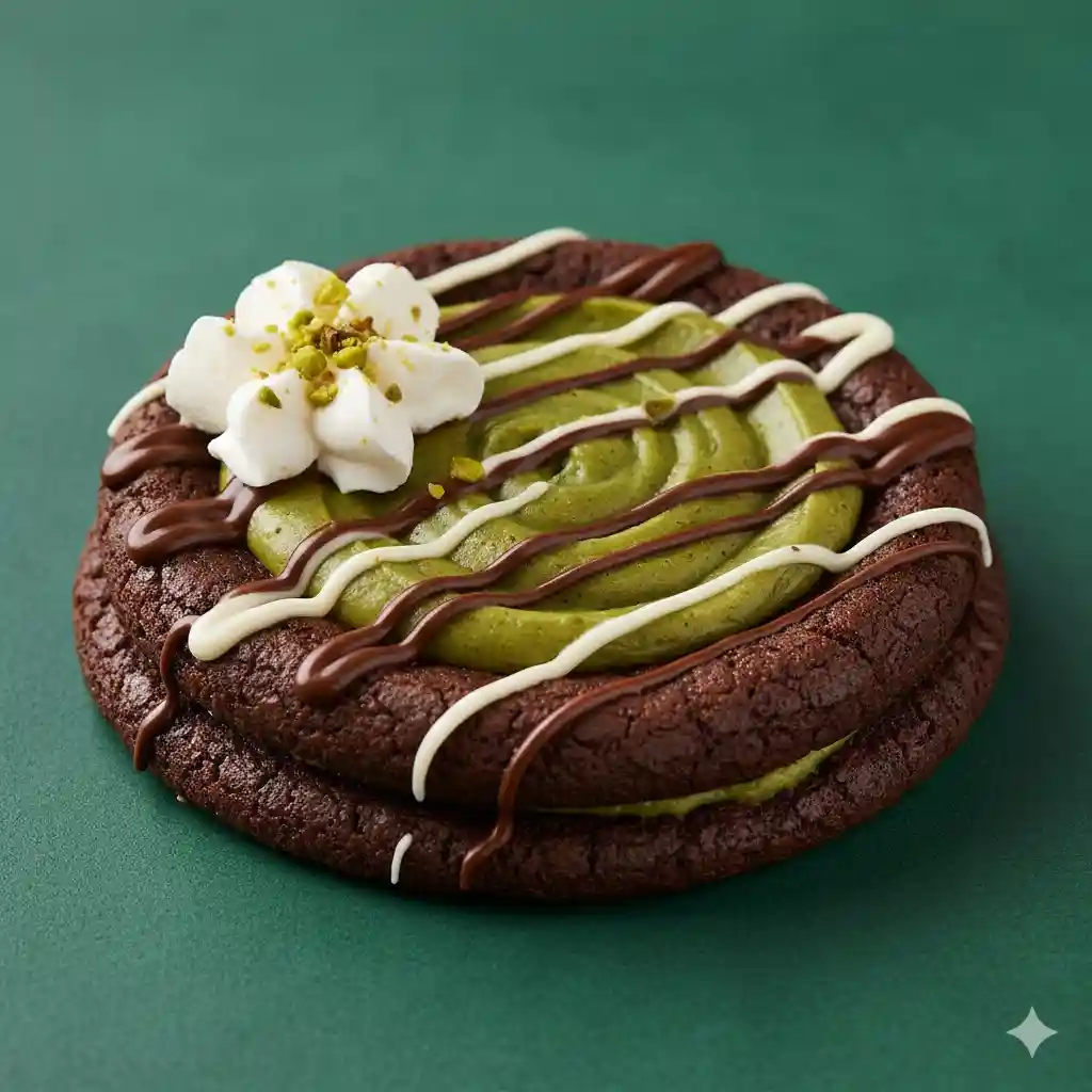 Crumbl Cookie November Spoilers 2025: Your Ultimate Guide to the Sweetest Lineup 3 Crumbl Cookie spoilers November 2025: Dubai Chocolate Cheesecake flavor close-up with glossy chocolate and knafeh topping.