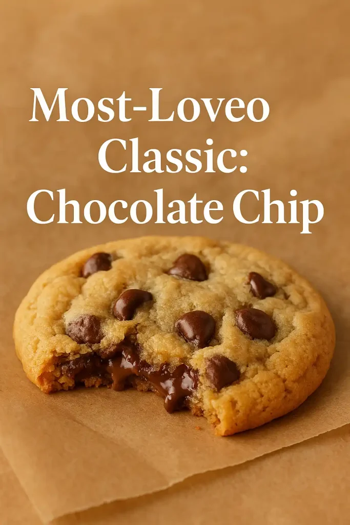 Top 10 Fan-Favorite Crumbl Cookies According to Pinterest Users in 2025 2 Warm Crumbl chocolate chip cookie broken in half showing melty chocolate chips on a baking tray.